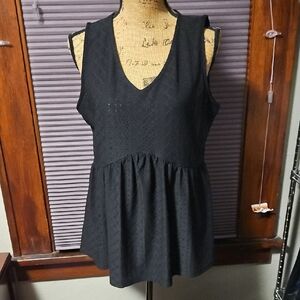 Elegant Black Sleeveless Top